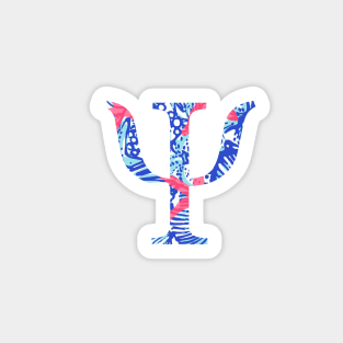 Psi Tropical Letter Sticker